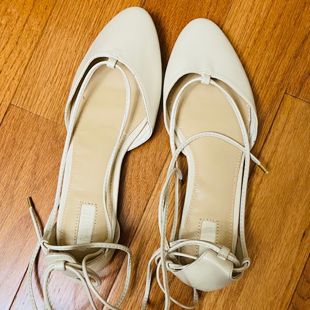 Forever 21 cream shoes